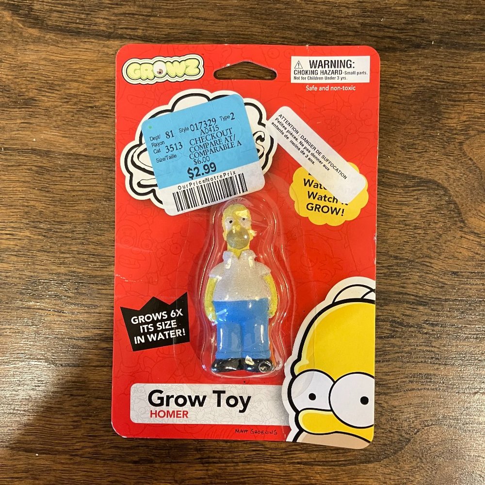 The Simpsons - Homer Grow Toy